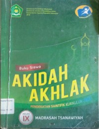 Image of Buku Siswa Akidah Akhlak Kelas IX Madrasah Tsanawiyah