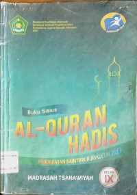 Image of Al-Qur'an Hadis Kelas IX