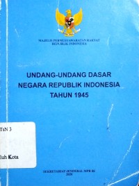 Image of Undang-Undang Dasar Negara Repulik Indonesia Tahun 1945